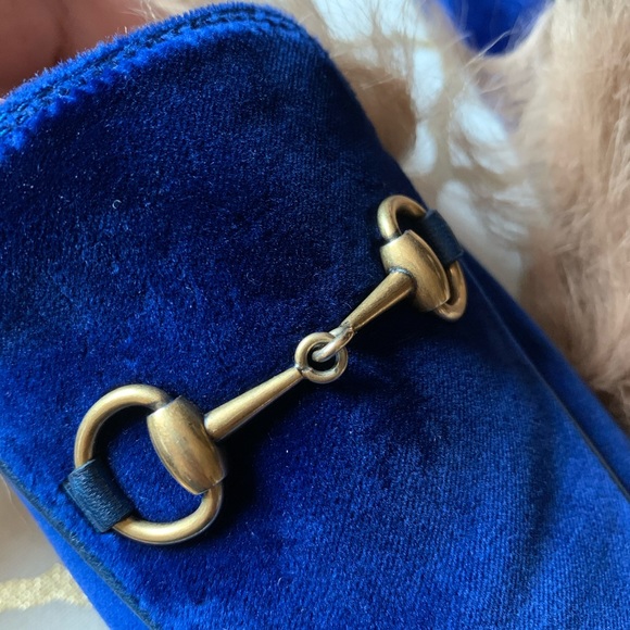 Gucci Princetown Velvet Mules - Picture 9 of 9